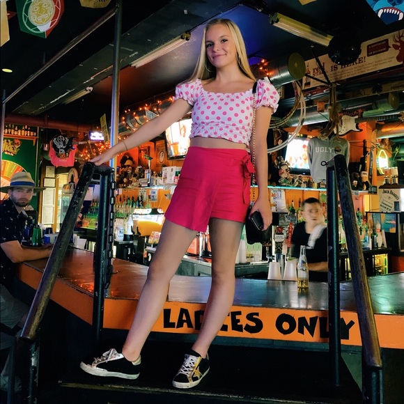 LOVERS + FRIENDS pink polka dot set - Picture 5 of 5